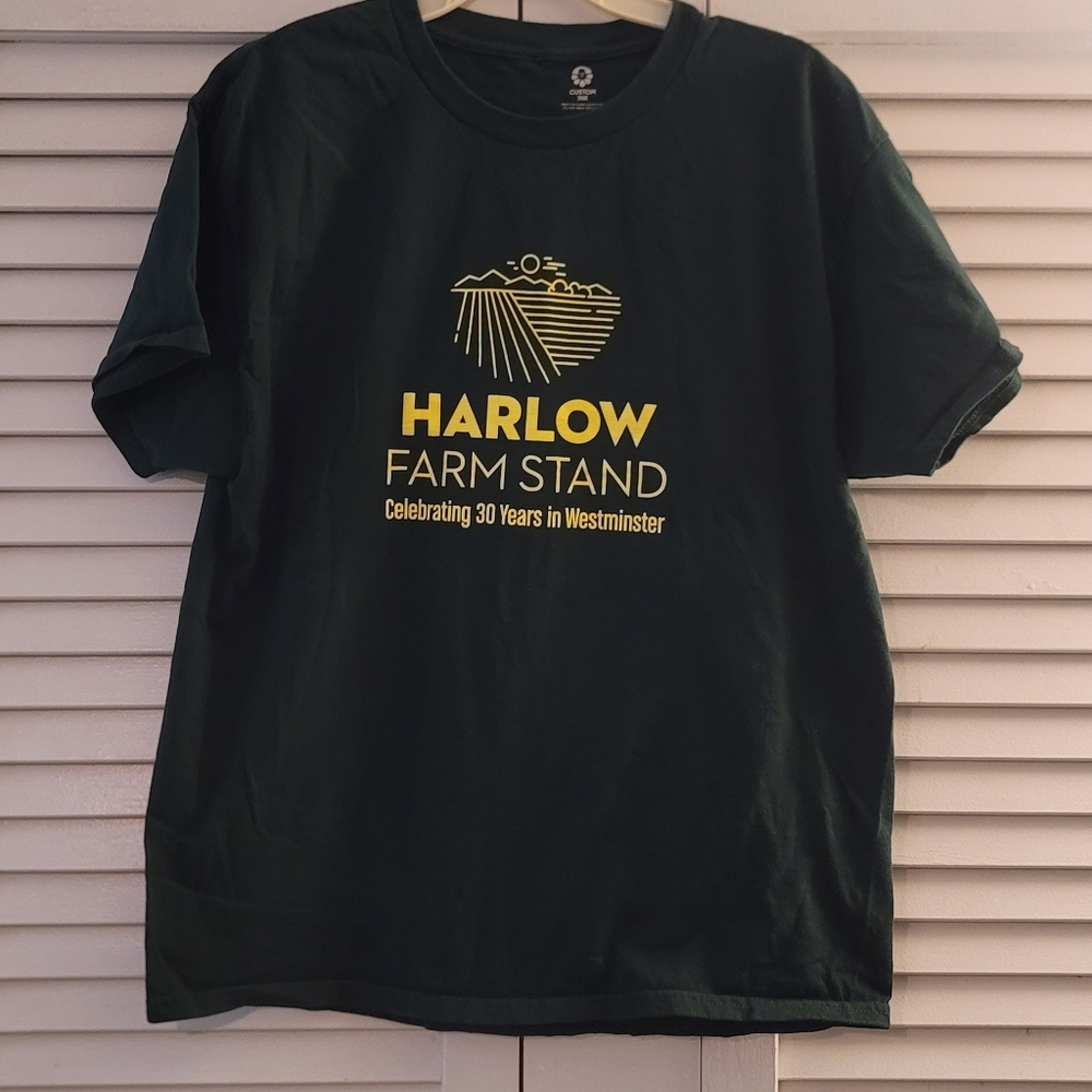UNISEX HARLOW FARM STAND CUSTOM INK T-SHIRT.
